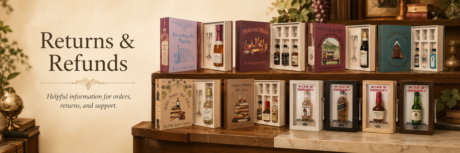Tiny Liquor Cabinets - Returns and Refunds