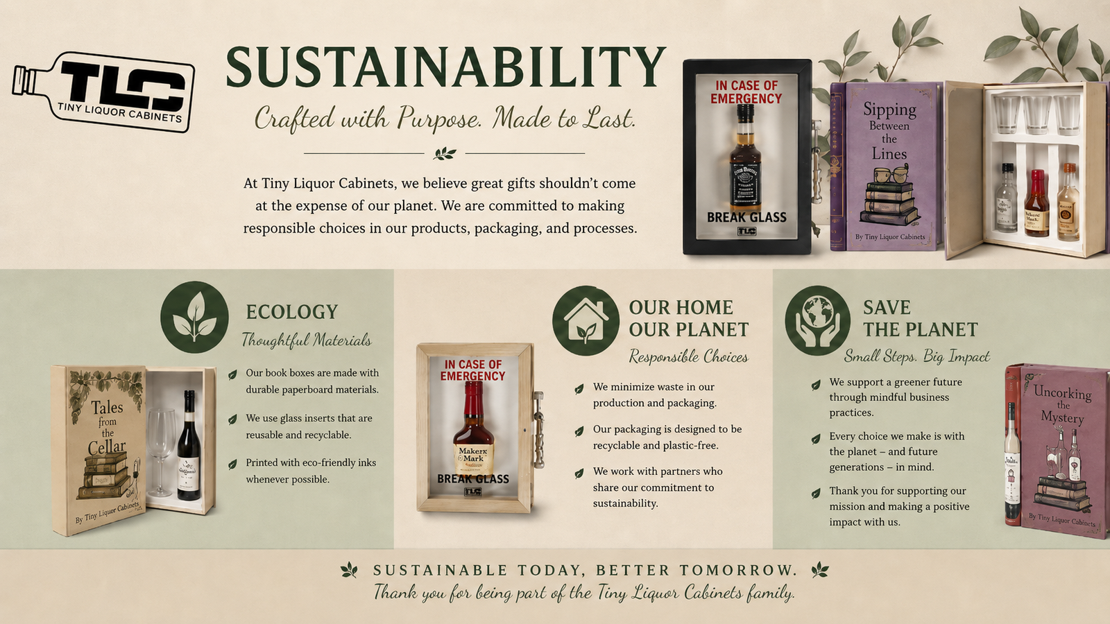 Tiny Liquor Cabinets sustainability